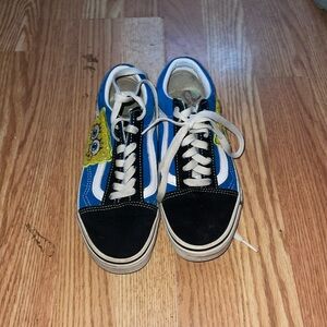 spongebob black and blue vans